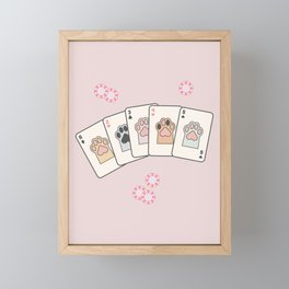 Poker Toe Beans Framed Mini Art Print