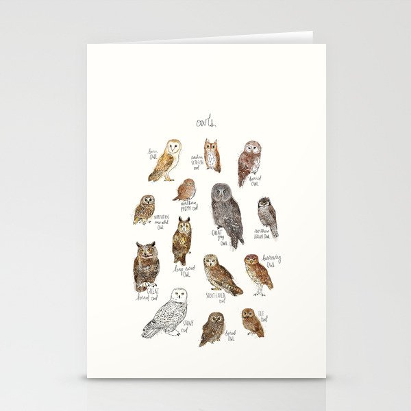Owls Stationery Cards