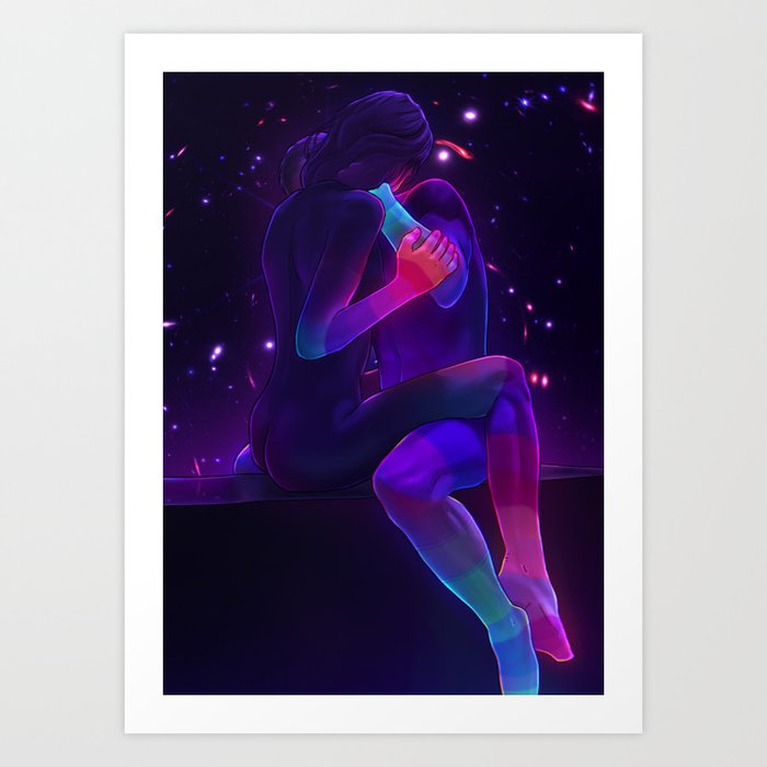 Cosmic Lovers 3 Art Print