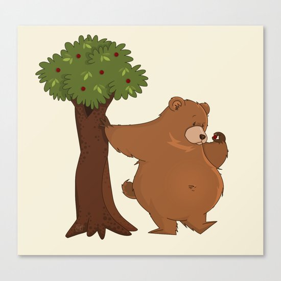 Bear and Madrono Canvas Print