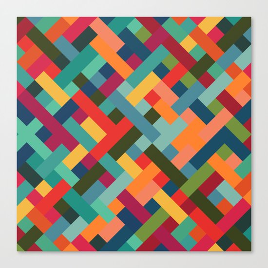 Weave Pattern Canvas Print