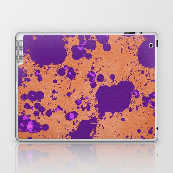Halloween Splatter Watercolor Background 12 Laptop & iPad Skin