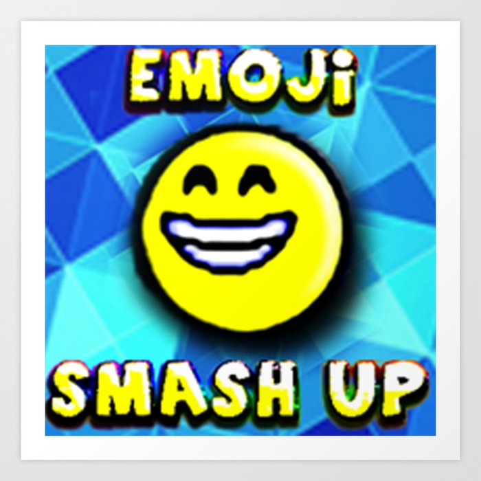 emoji Smash up Art Print