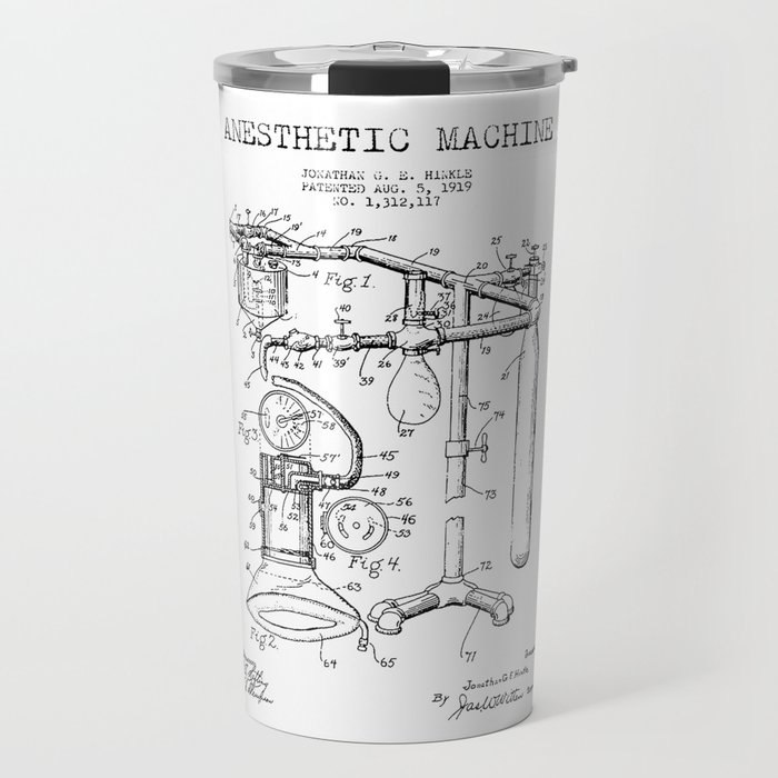 Vintage Anesthesia Gas Machine Travel Mug