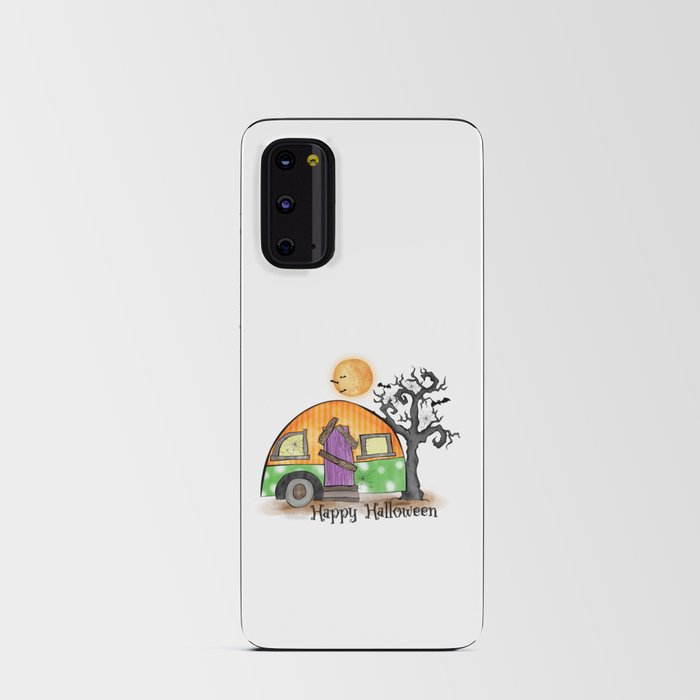 Happy Halloween witch camper halloween Android Card Case
