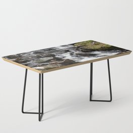 Scottish Highlands Winter Fast Flowing Water Coffee Table