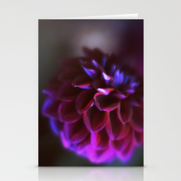 purple flower Stationery Cards