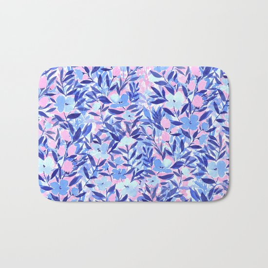 Nonchalant Blue Bath Mat