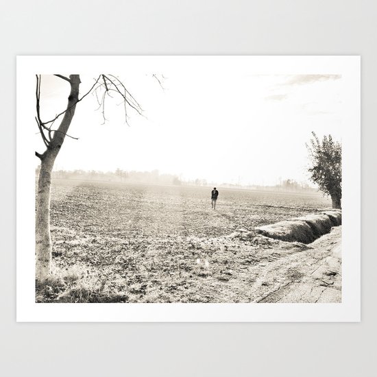 I'll be what I am.. a solitary man... Art Print