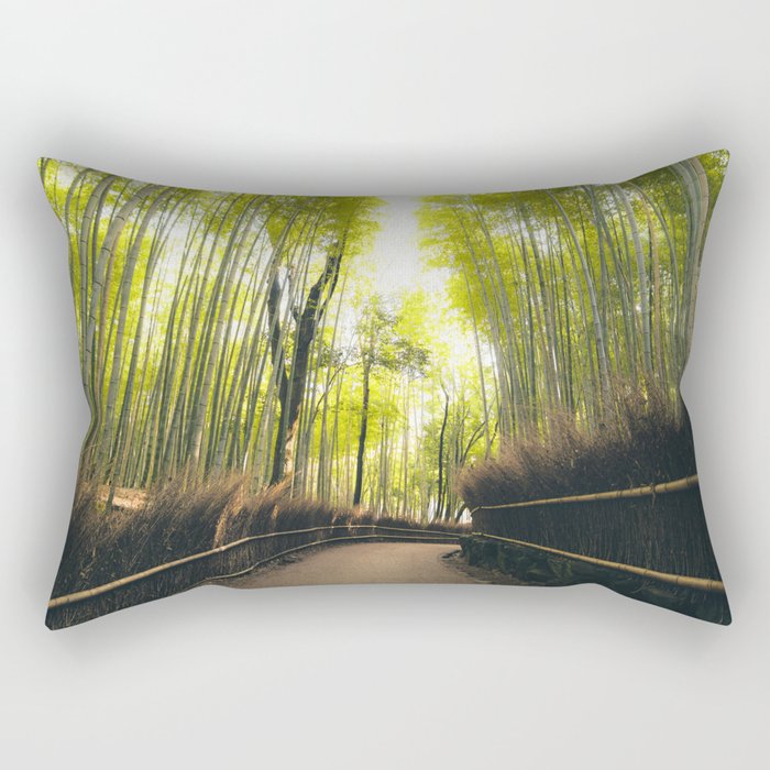 Solace in Greens Rectangular Pillow