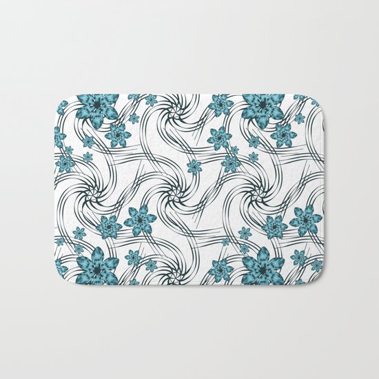 Floral pattern. Bath Mat