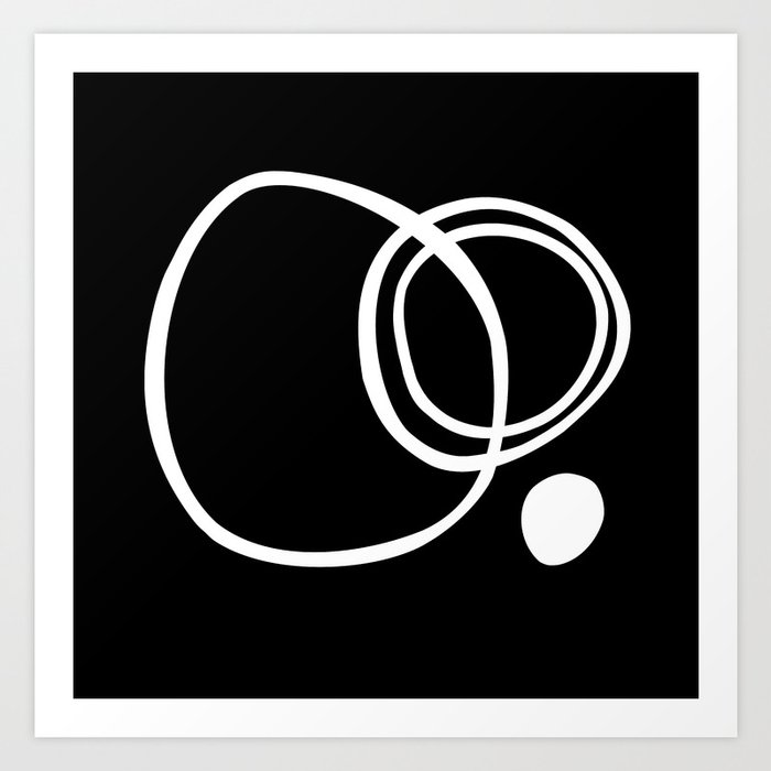 Black And White Abstract Print Minimalism Wall Art Art Print By