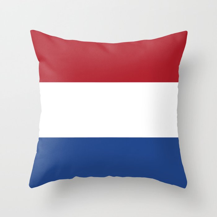 Netherlands Flag Dutch Patriotic Throw Pillow