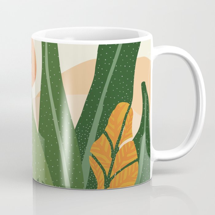 Desert Garden Sunset Landscape Coffee Mug
