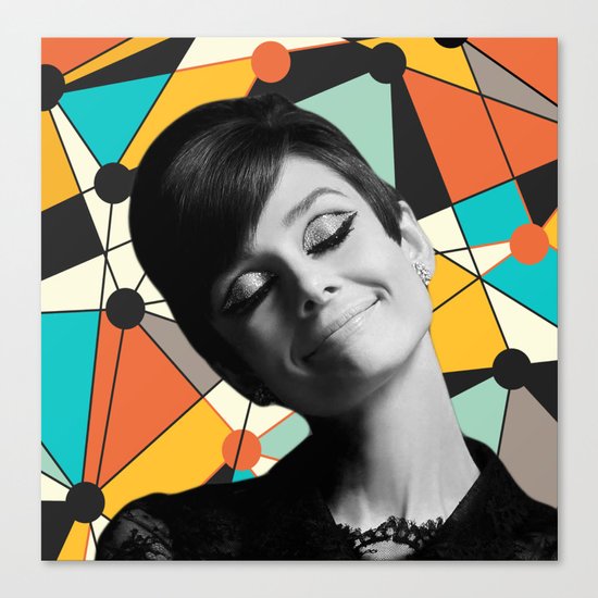 AUDREY HEPBURN 3 Canvas Print