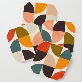 bauhaus mid century geometric shapes 9 Coaster