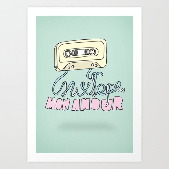 Mixtape mon amour Art Print
