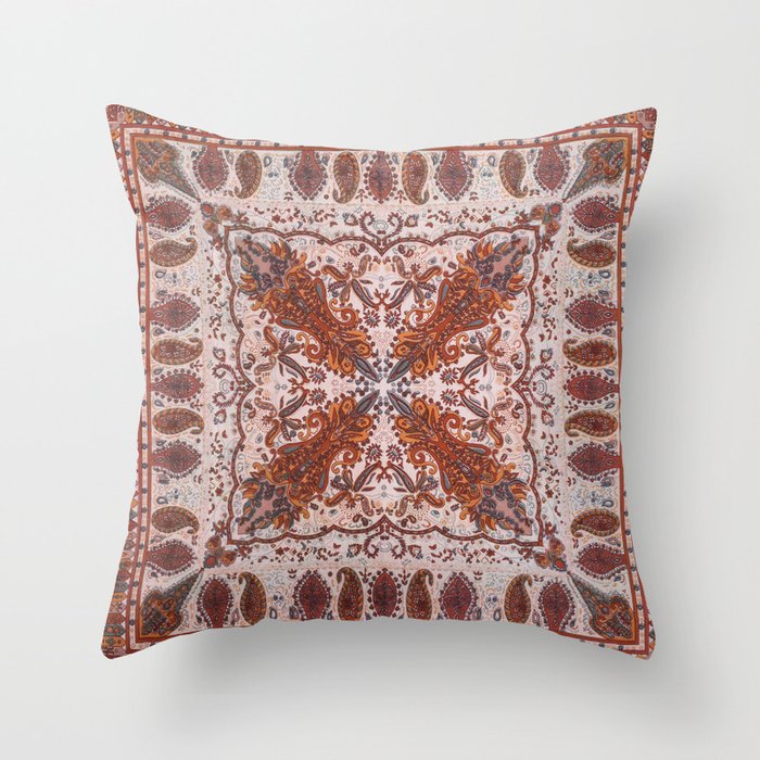Traditional folk vintage pattern Throw Pillow