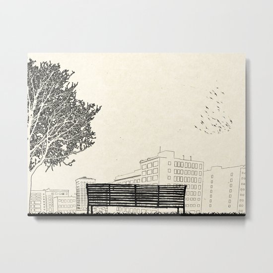 Tom's Favourite Spot — Angels Knoll Park, LA — (500) Days of Summer Metal Print
