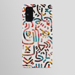 Graffiti Art Life in the Jungle with Symbols of Energy Android Case