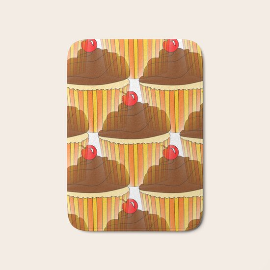 Cupcake Display Bath Mat