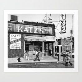 Katz's Deli NYC Art Print