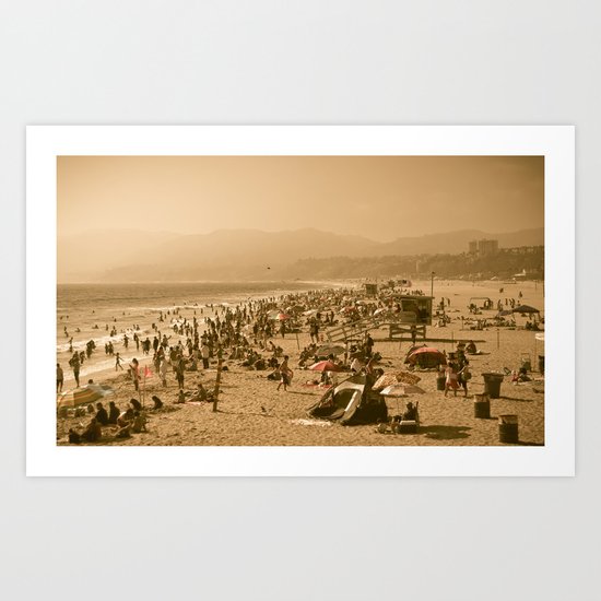 Santa Monica Summer Art Print