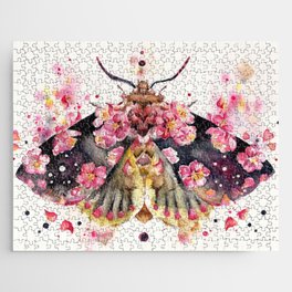 The  Butterfly Pink Flower Jigsaw Puzzle