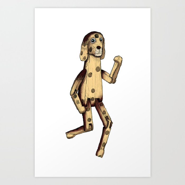 The Hinged Dog Art Print