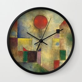 Paul Klee 1922 Globo rojo Wall Clock