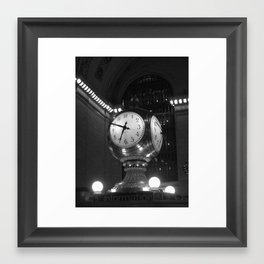 Grand Central Terminal Clock Framed Art Print