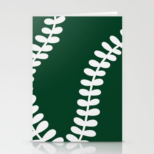 Minimal plant leaves 4 Stationery Cards