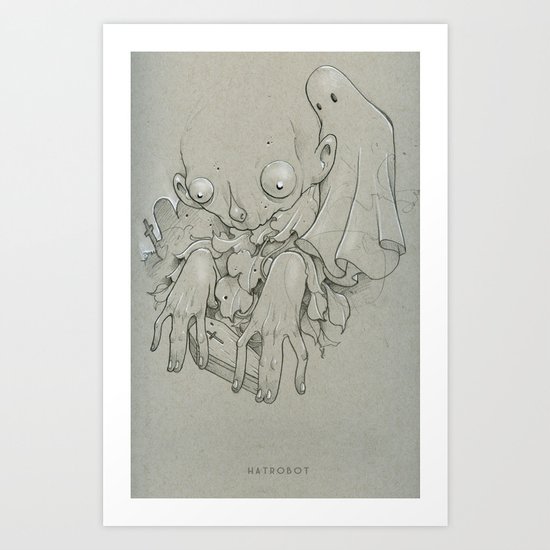Tiny Coffin Art Print