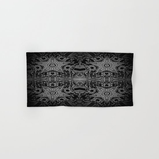 Black Gothic Stars Hand & Bath Towel