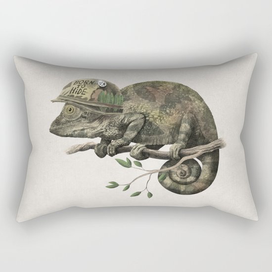 Born to Hide Rectangular Pillow