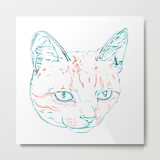 Tabby Kitten Metal Print
