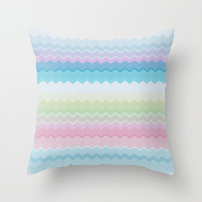 Rainbow pattern Throw Pillow