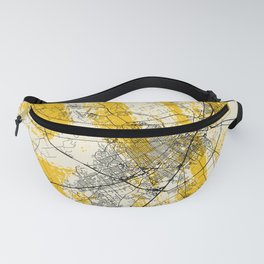 Waco, Texas - USA - City Map Collage Fanny Pack