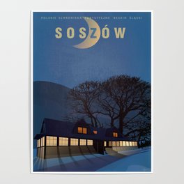 Moon over the mountain hut. Polish Shelters series Poster