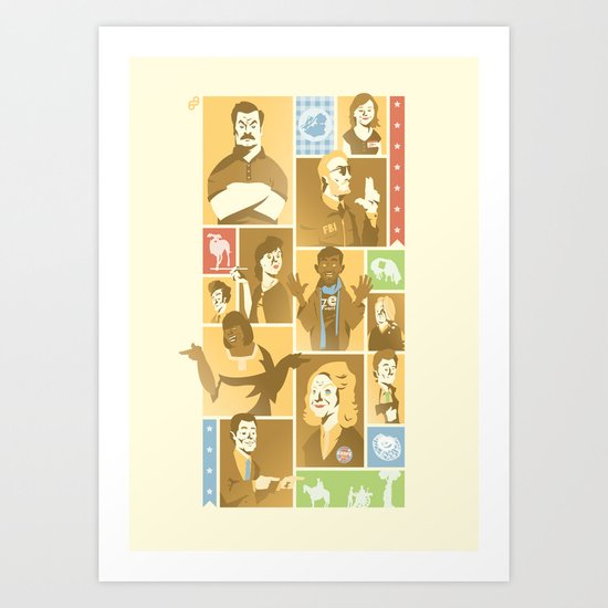 Parks & Rec Art Print