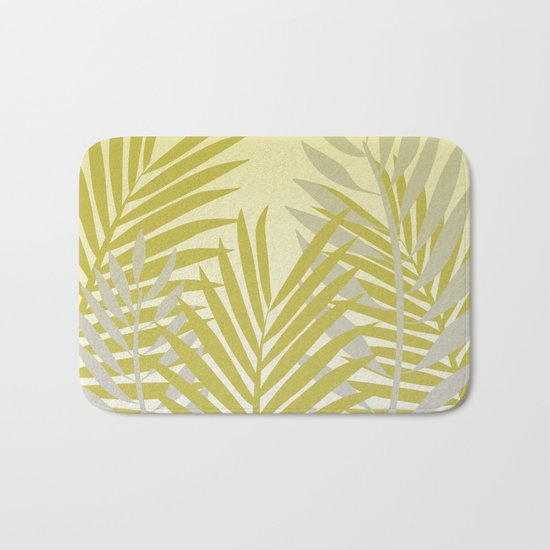 TROPICAL PALM LEAVES 2 Bath Mat