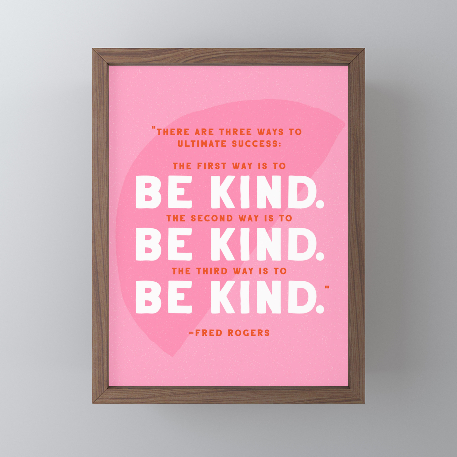 Be Kind Mr Rogers Quote Framed Mini Art Print By Kathnash Society6