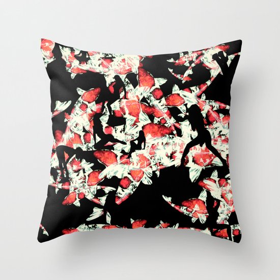 Very Fishy Throw Pillow