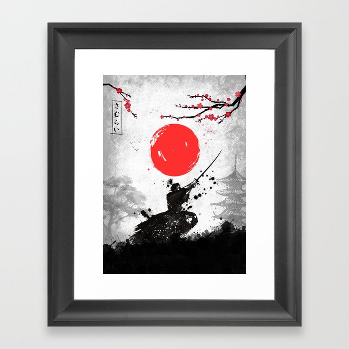 Samurai japan Framed Art Print