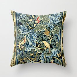 William Morris "Birds and Acanthus" Throw Pillow