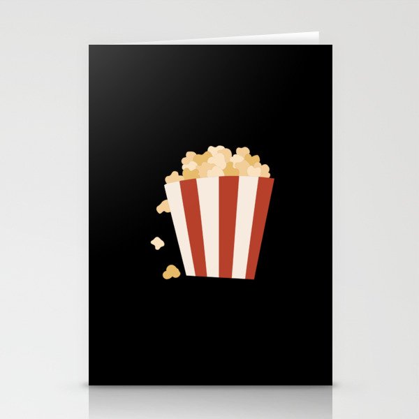 Funny and Cute Cartoon Popcorn Stationery Cards