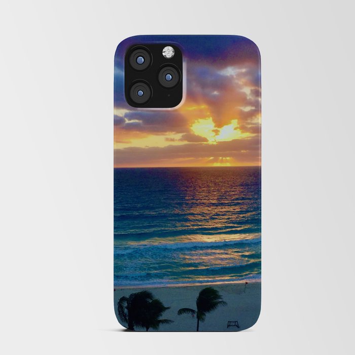 Cancun Stormy Sunrise iPhone Card Case