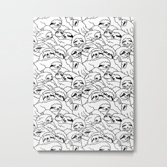 Oh Sloth Metal Print