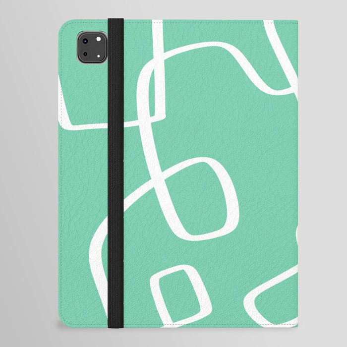 Abstract minimal line drawing 3 iPad Folio Case