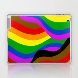 PRIDE Rainbow Flag POC Swirls Laptop Skin